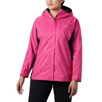 Columbia Ženske Jakne - Tested Tough in Pink Rain II Plus Size Roze Crne | XOKN-42196